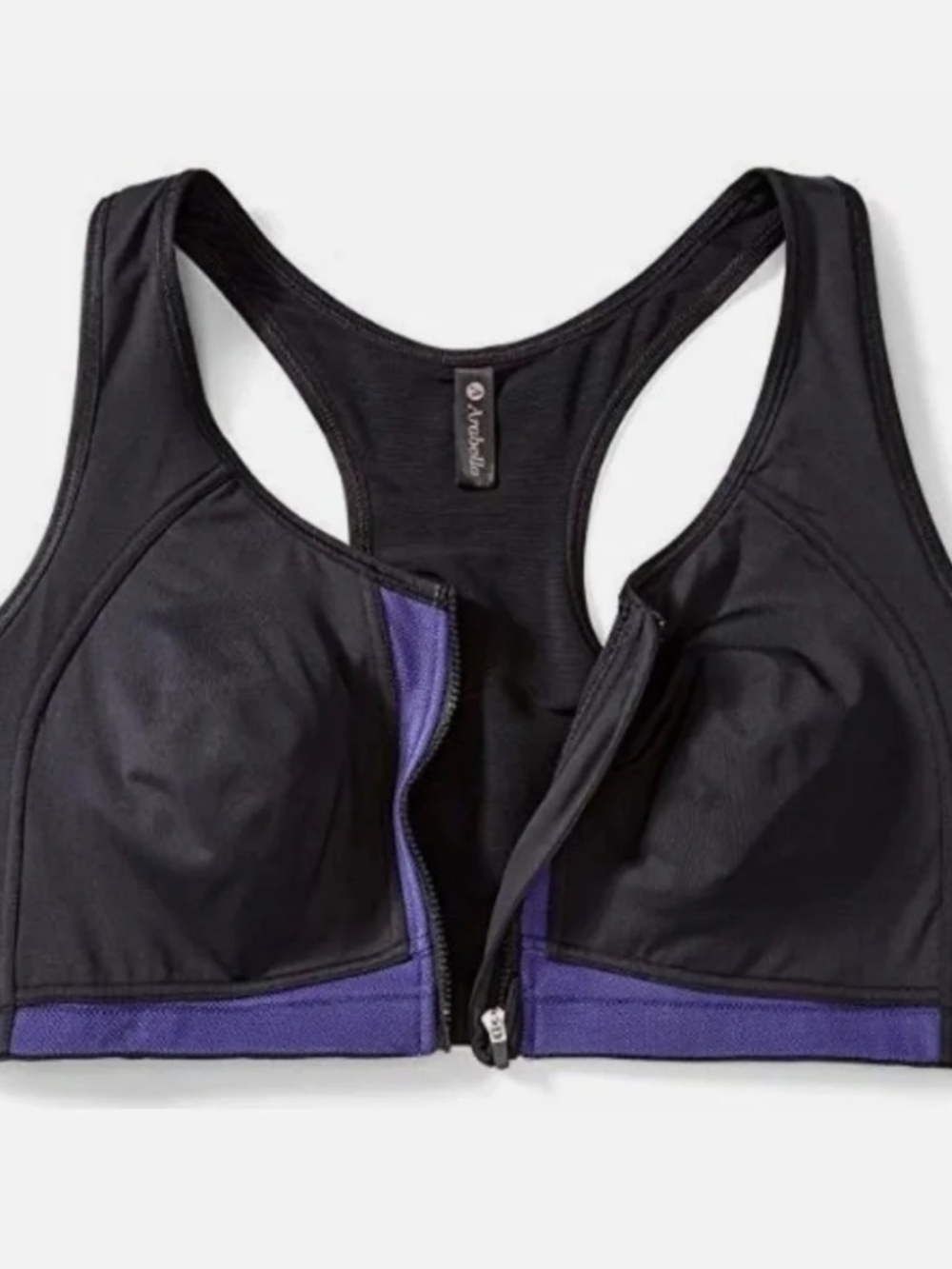 Arabella Front Zip Sport Bra XL NEW - Picture 4 of 6